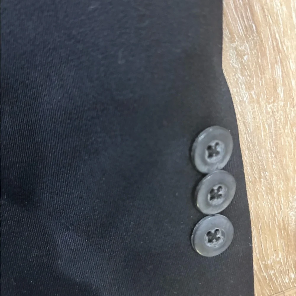 Classic Black Wool Men's Blazer
